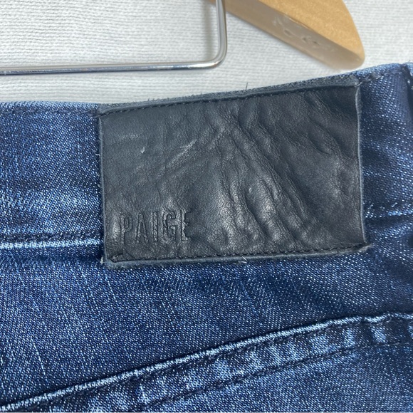 PAIGE Blue Straight-Leg Jeans Classic Fit - Picture 10 of 16